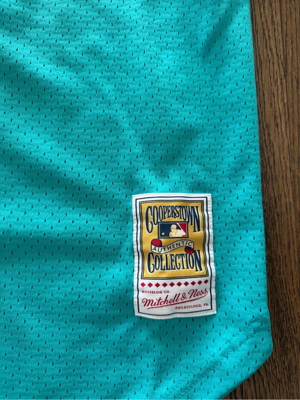 Mitchell & Ness Teal Cooperstown Collection Patch Jersey Andre Dawson Size M - Picture 4 of 9